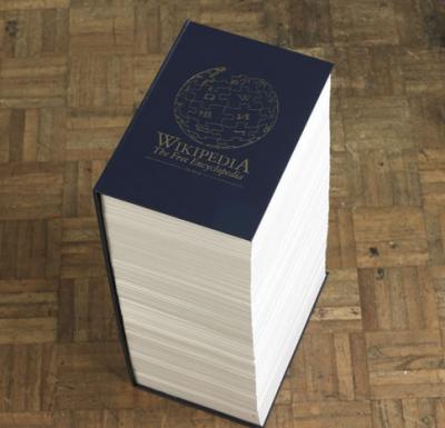 La Wikipedia en papel.
